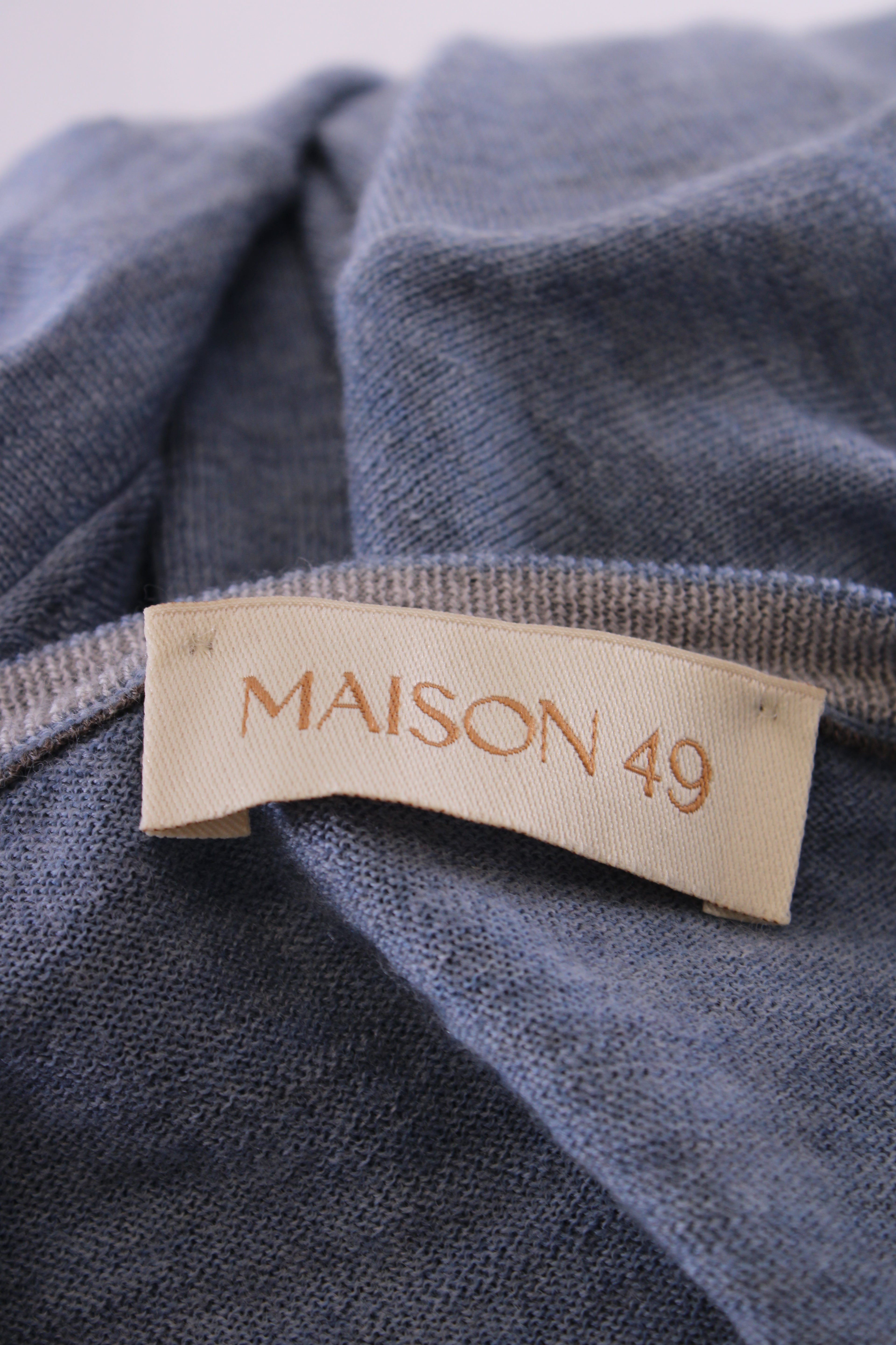 Maison 49 L/S Jumper Light Blue 4XL