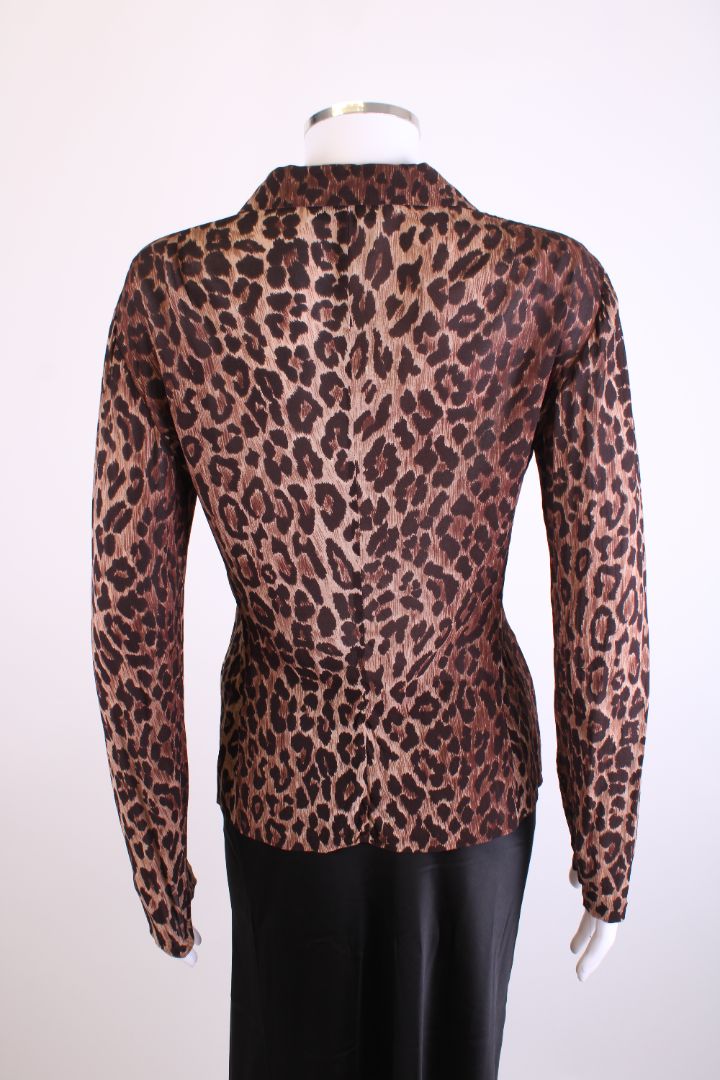 Dolce & Gabbana L/S Shirt Jacket Leopard Print M