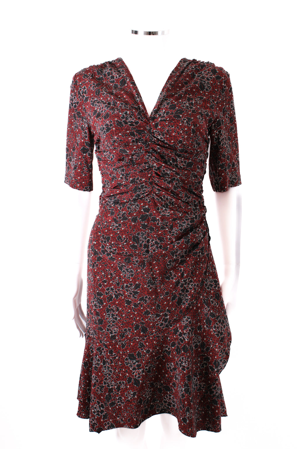 Isabel Marant Printed Mini Tea Dress Red S