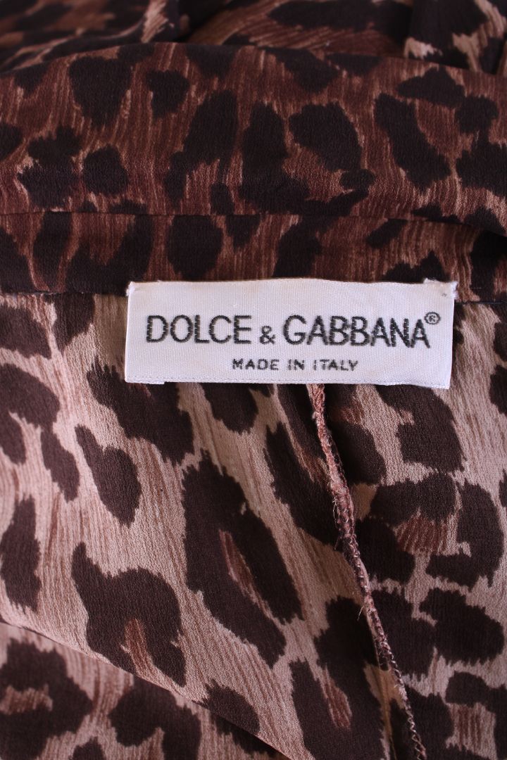 Dolce & Gabbana L/S Shirt Jacket Leopard Print M