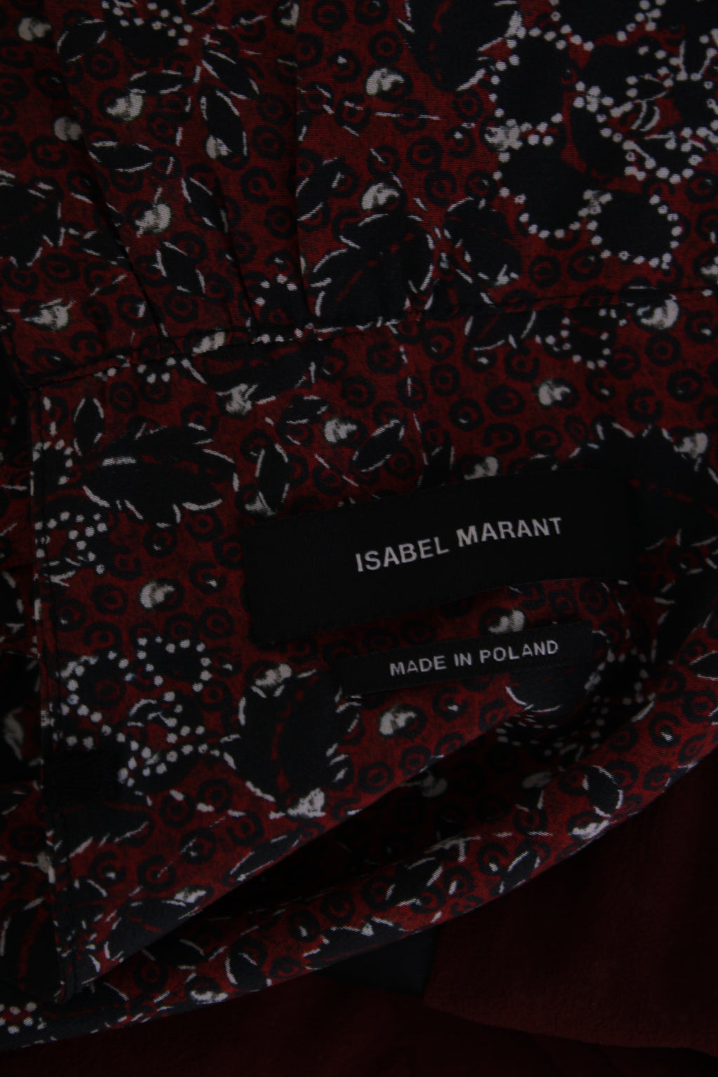 Isabel Marant Printed Mini Tea Dress Red S