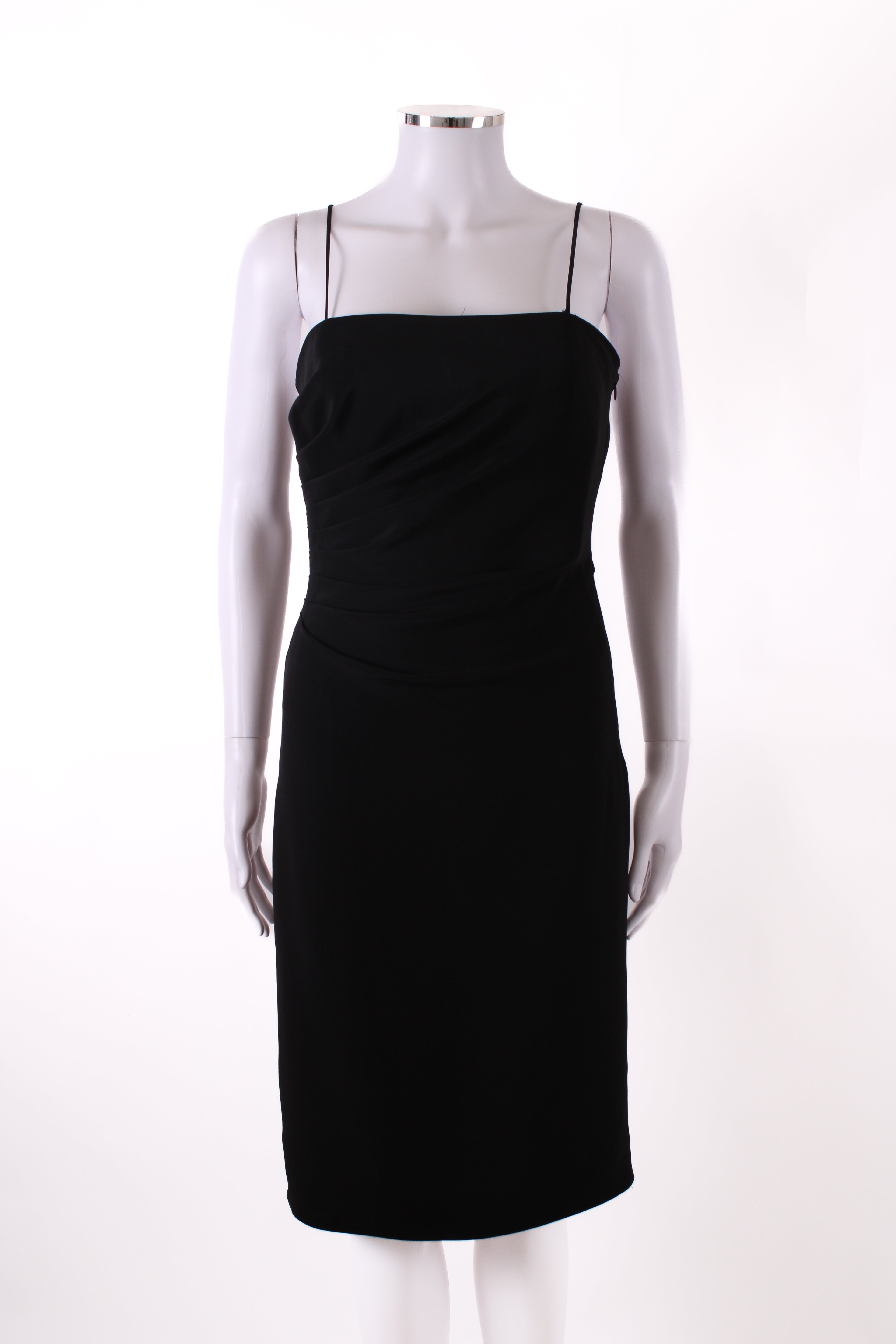 Armani Collezioni Gathered Mini Dress Black 42