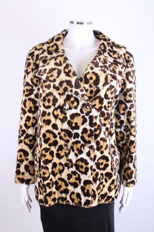 Coach Jacket Leopard XL