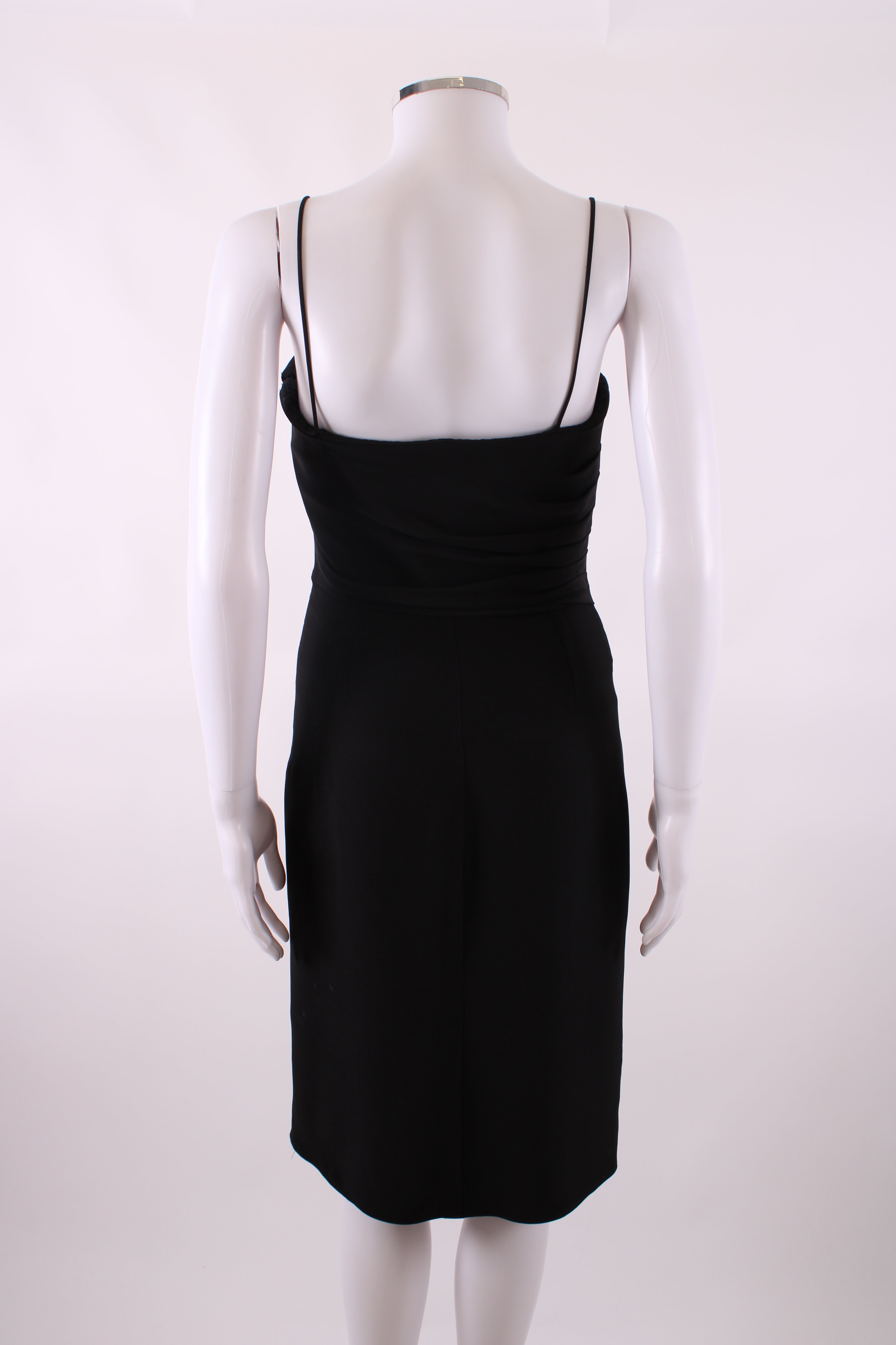 Armani Collezioni Gathered Mini Dress Black 42