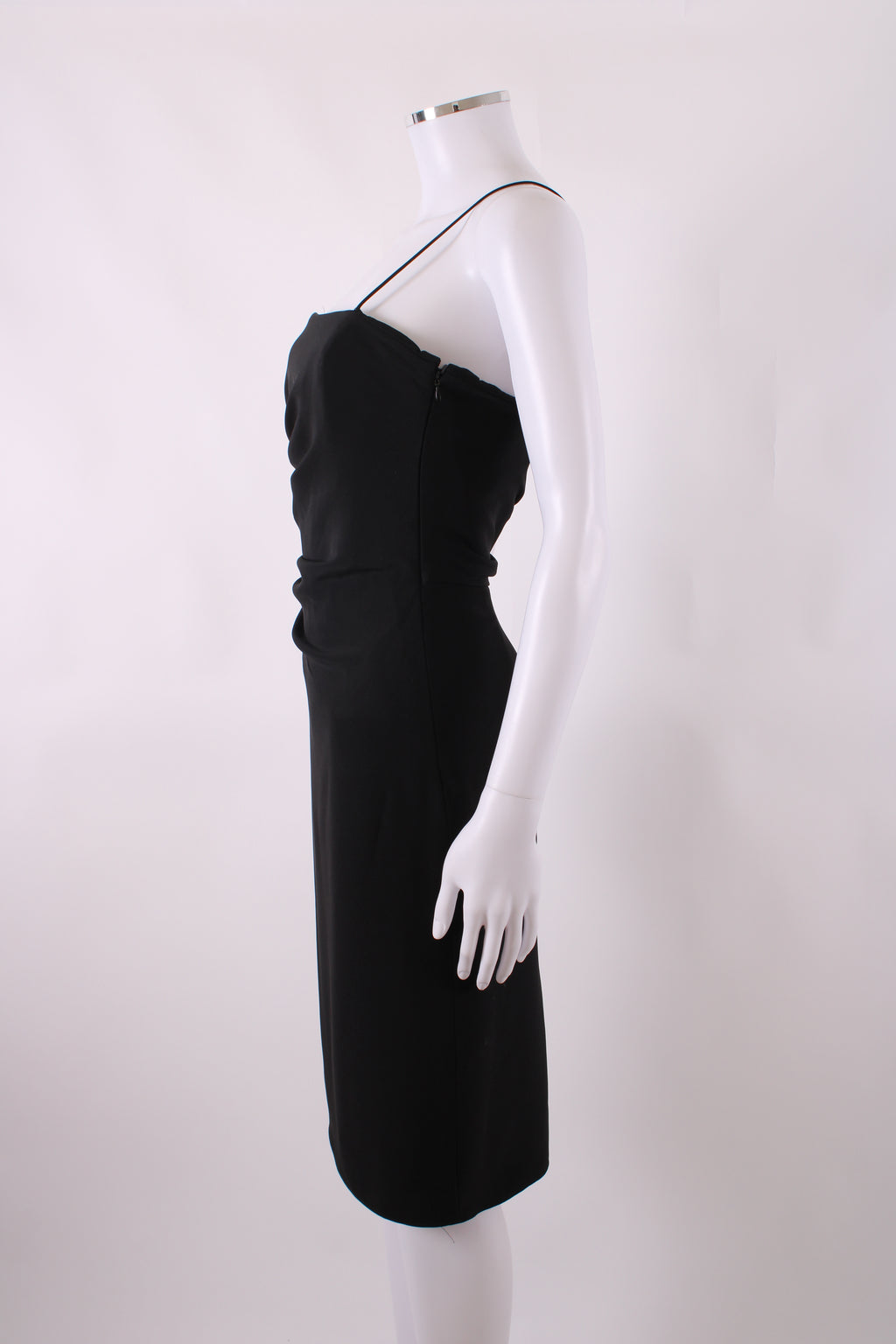 Armani Collezioni Gathered Mini Dress Black 42