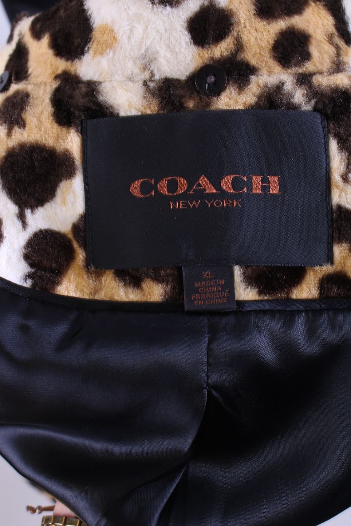 Coach Jacket Leopard XL