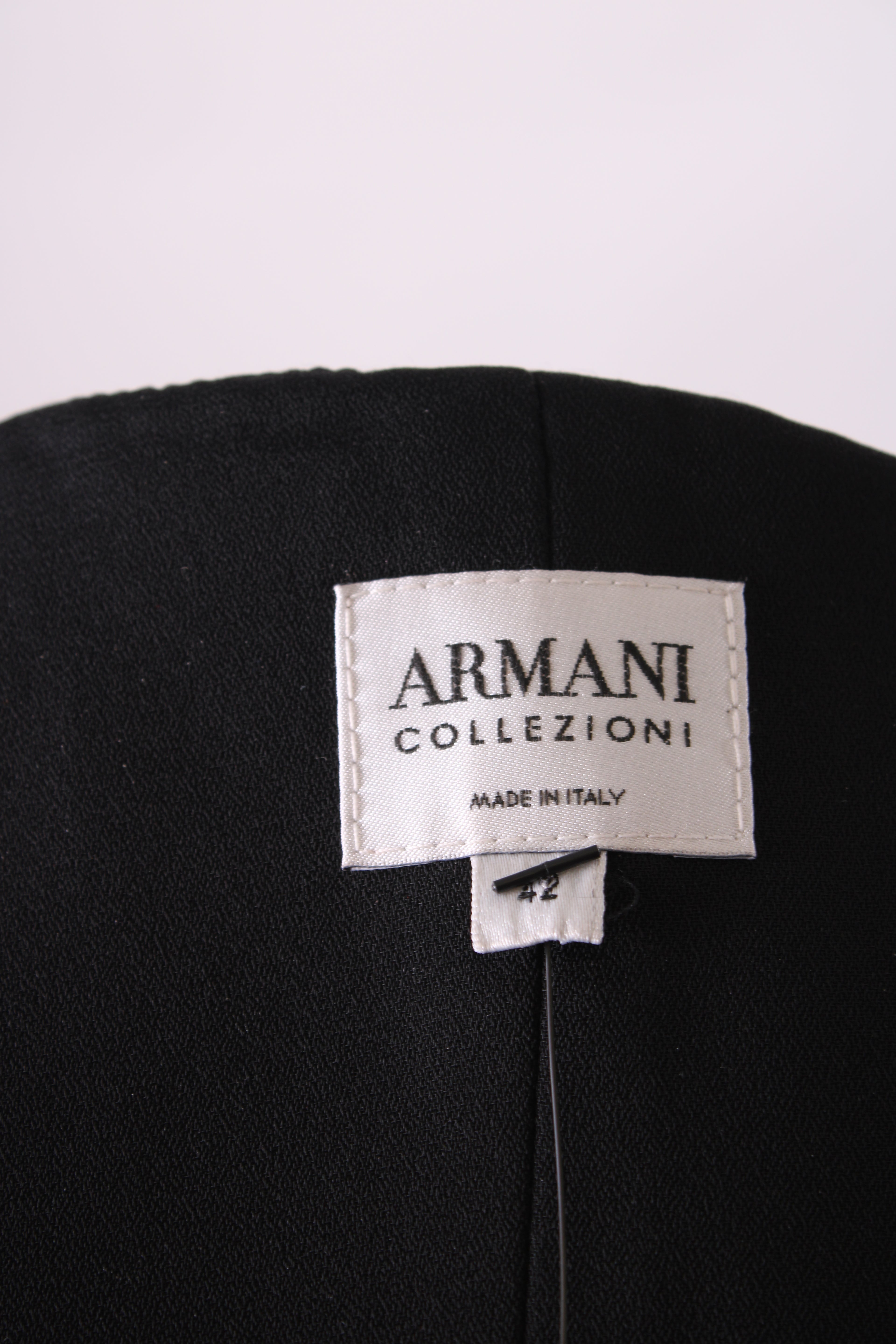 Armani Collezioni Gathered Mini Dress Black 42