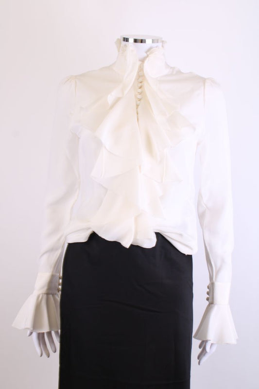 Alexander McQueen Blouse long sleeve Cream M