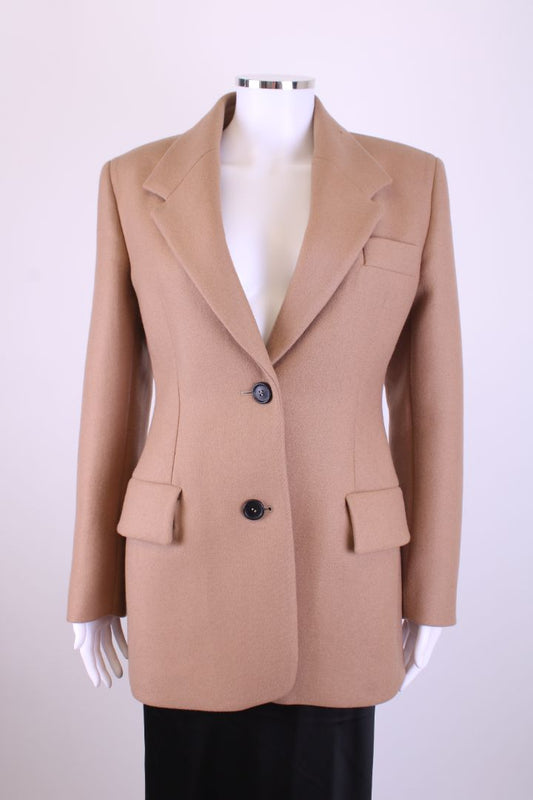 Prada Single Breasted Jacket Beige S