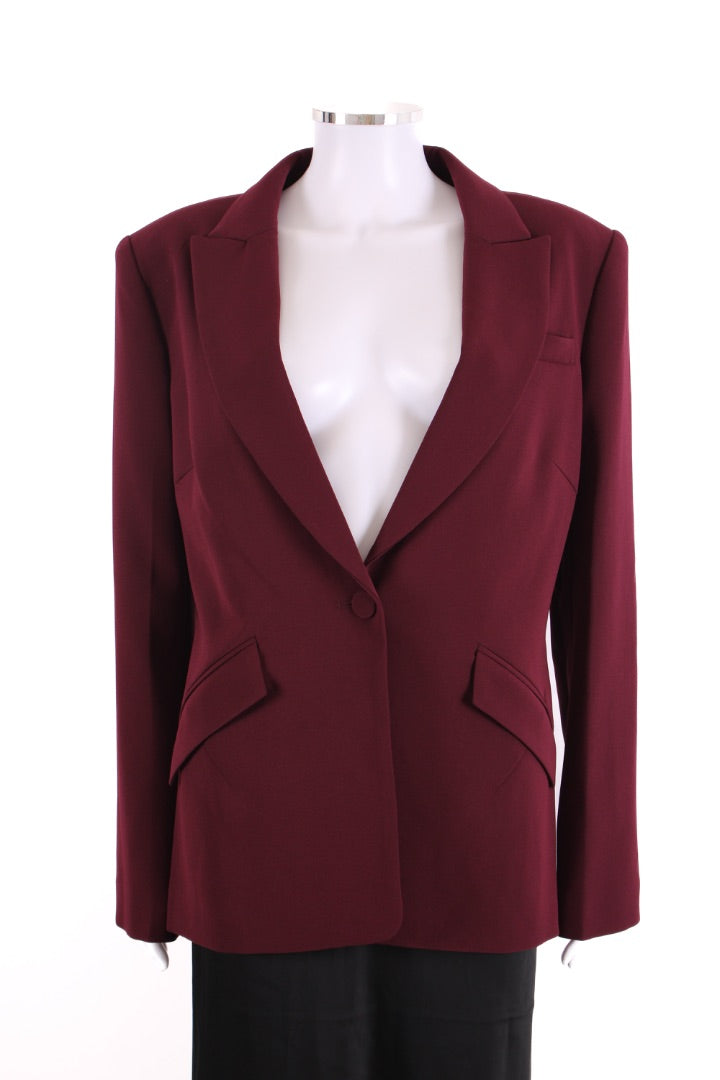Roland Mouret Blazer Burgundy 14