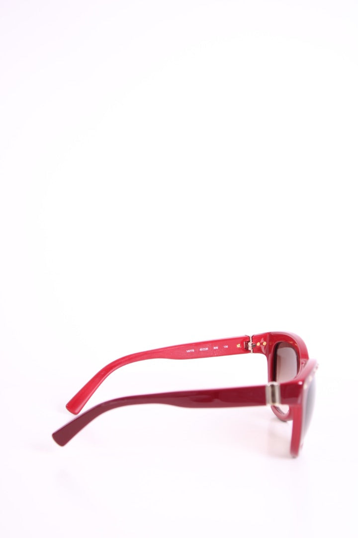 Valentino Rockstud Sunglasses Red