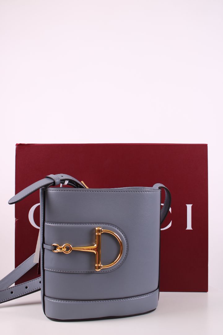 Gucci 73 Small Bucket Bag Blue