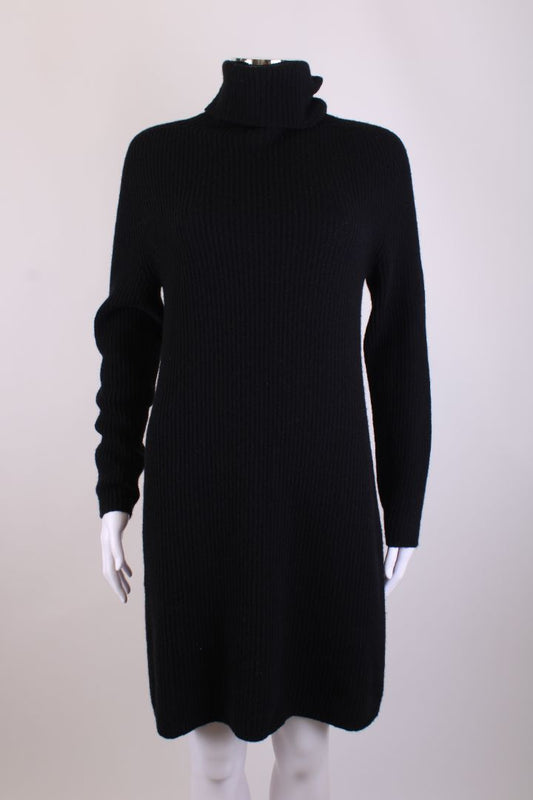 Weekend MaxMara Roll Neck Jumper Dress Black M