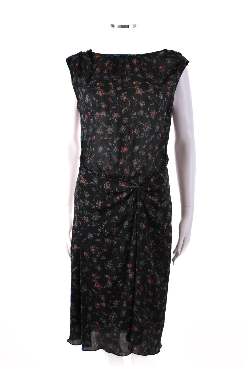 Isabel Marant S/S Floral Print Dress Black/ Red 10