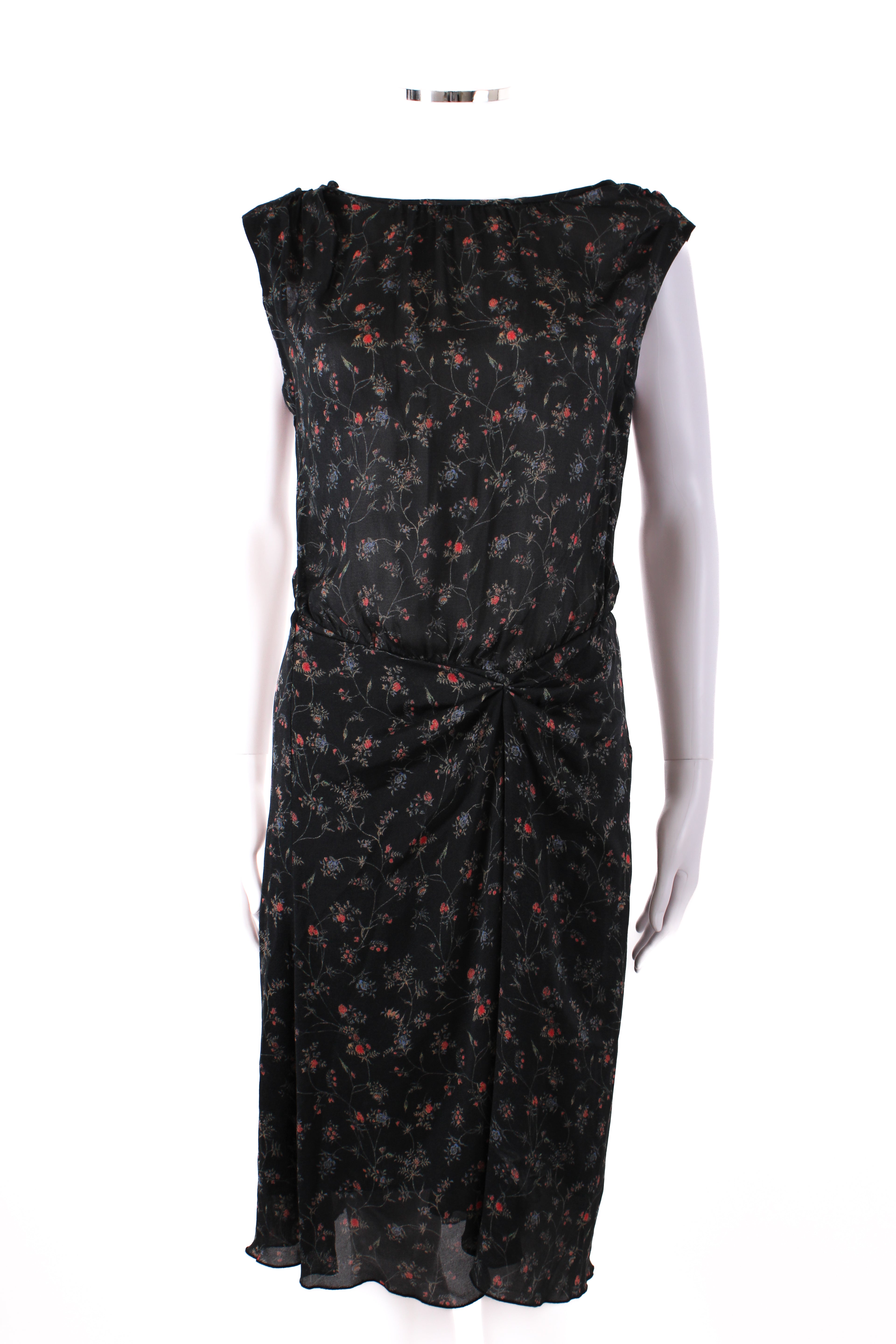 Isabel Marant S/S Floral Print Dress Black/ Red 10