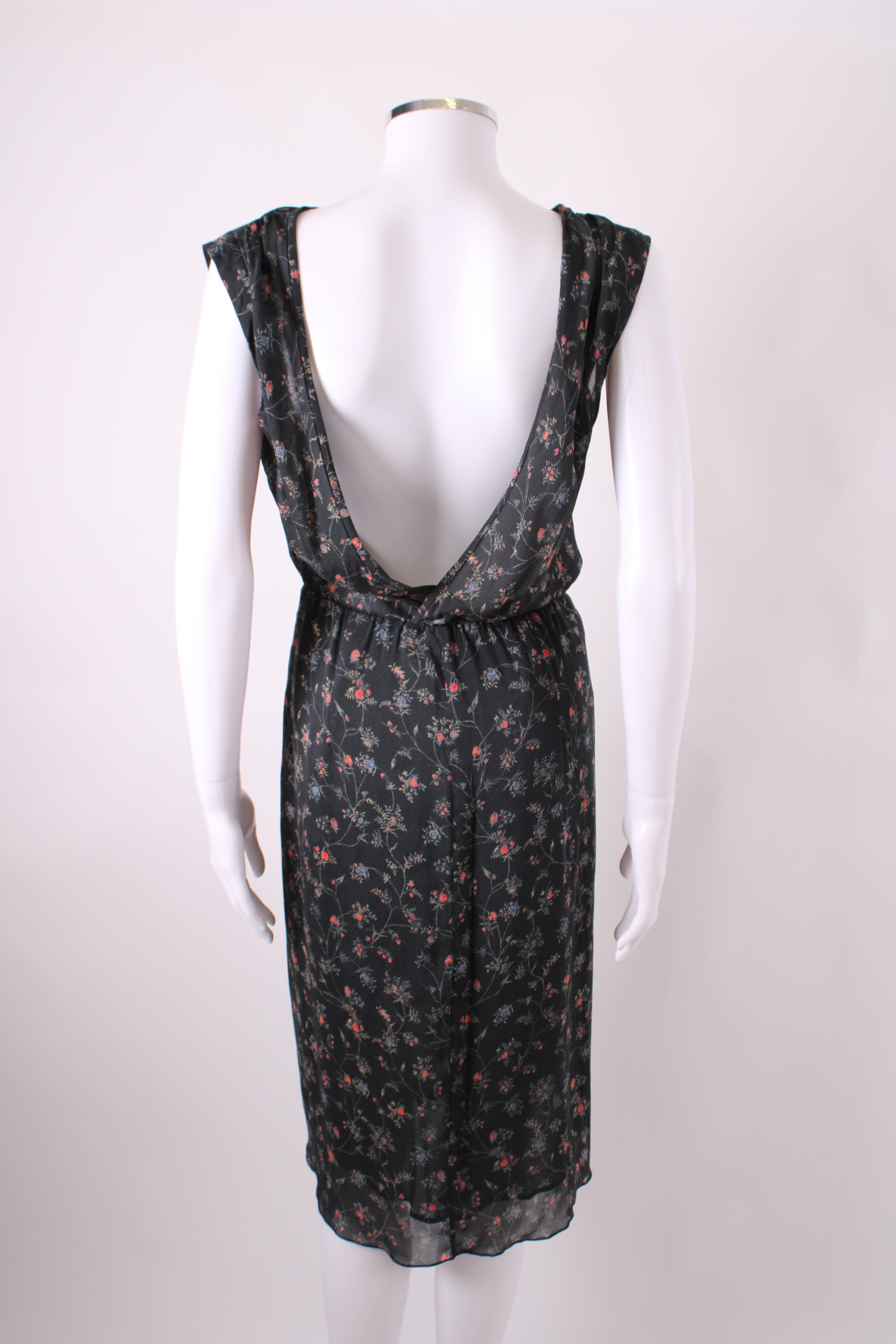 Isabel Marant S/S Floral Print Dress Black/ Red 10