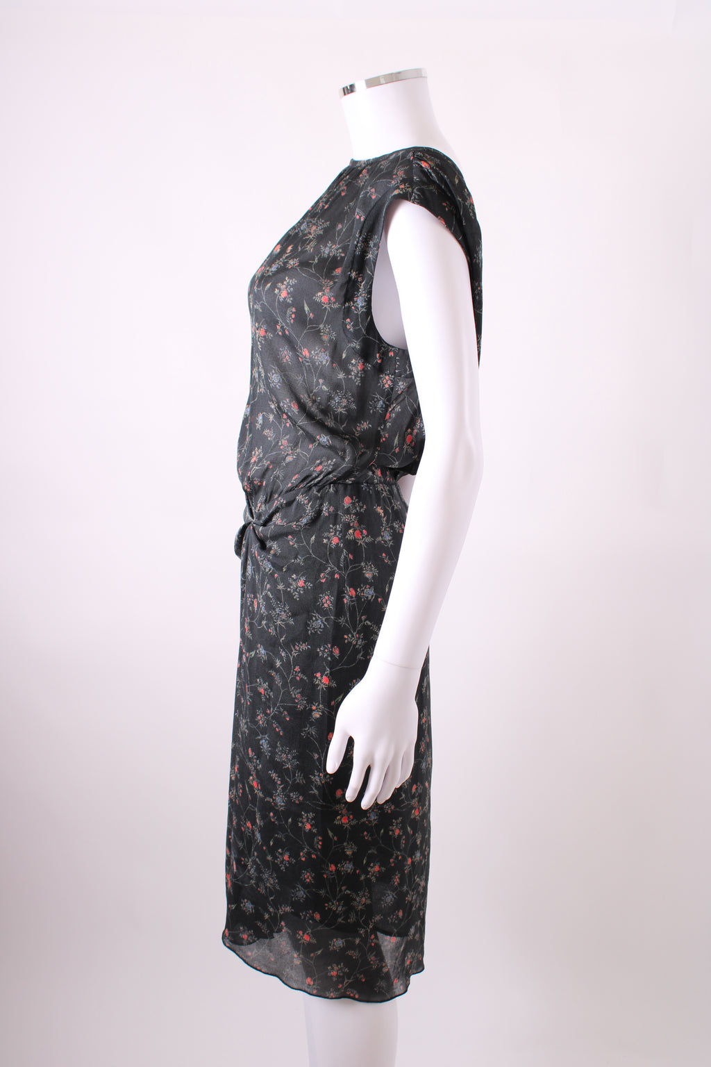 Isabel Marant S/S Floral Print Dress Black/ Red 10