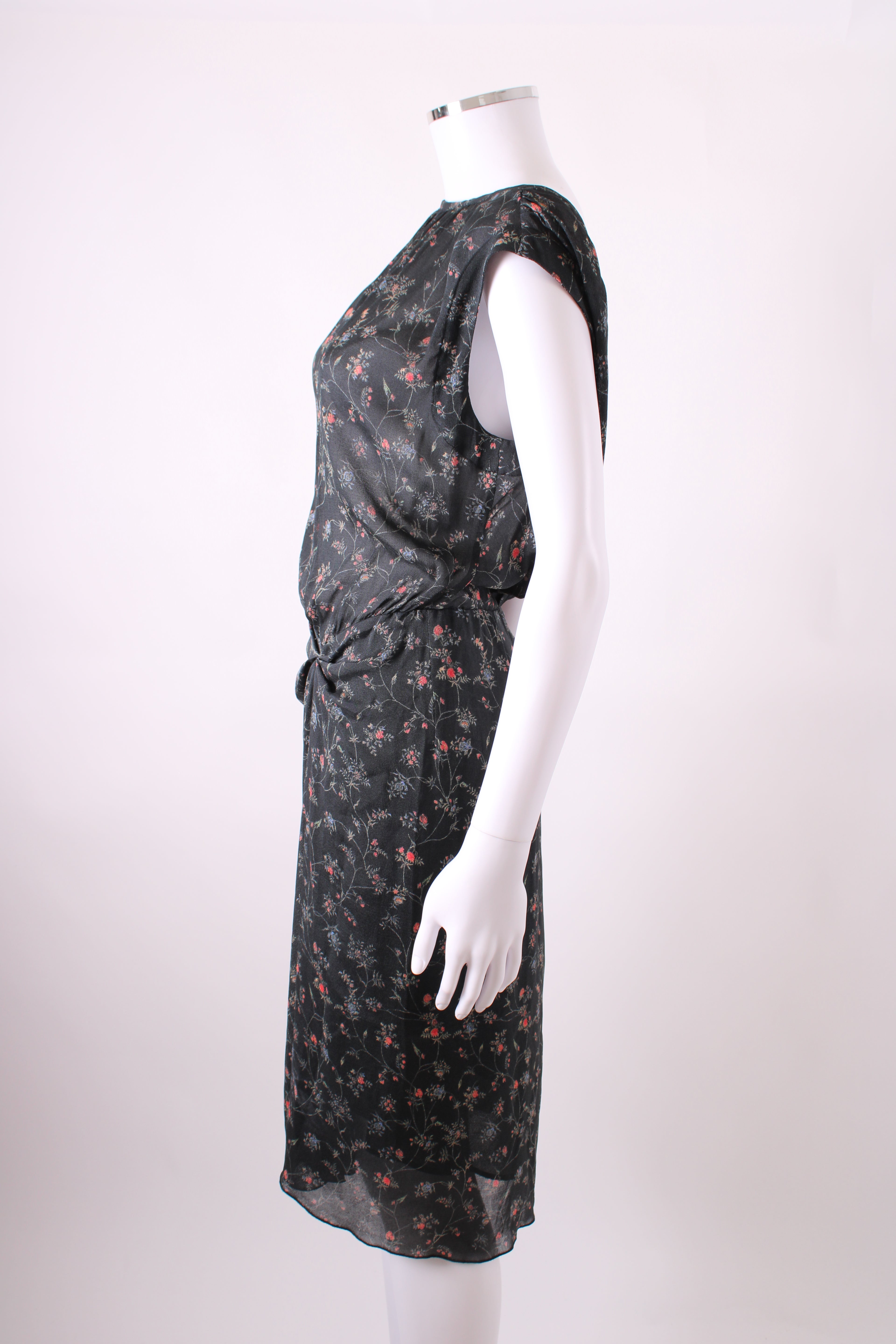 Isabel Marant S/S Floral Print Dress Black/ Red 10