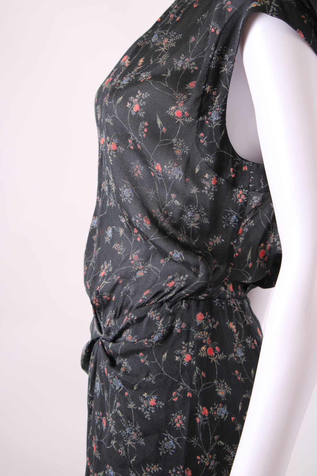 Isabel Marant S/S Floral Print Dress Black/ Red 10
