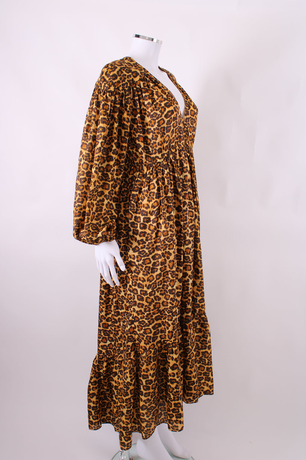 Zimmermann Amelia Draw Long Dress Leopard 2