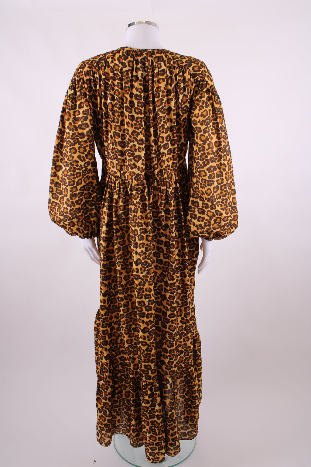 Zimmermann Amelia Draw Long Dress Leopard 2
