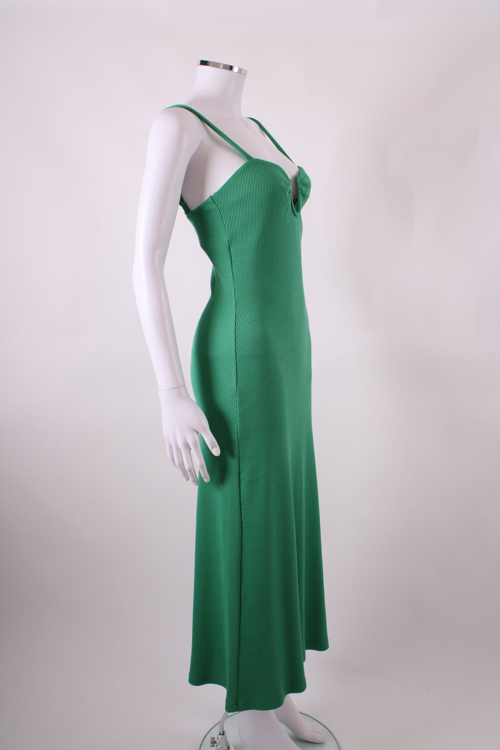 Victoria & Woods S/S Ribbed Knit Dress Green S