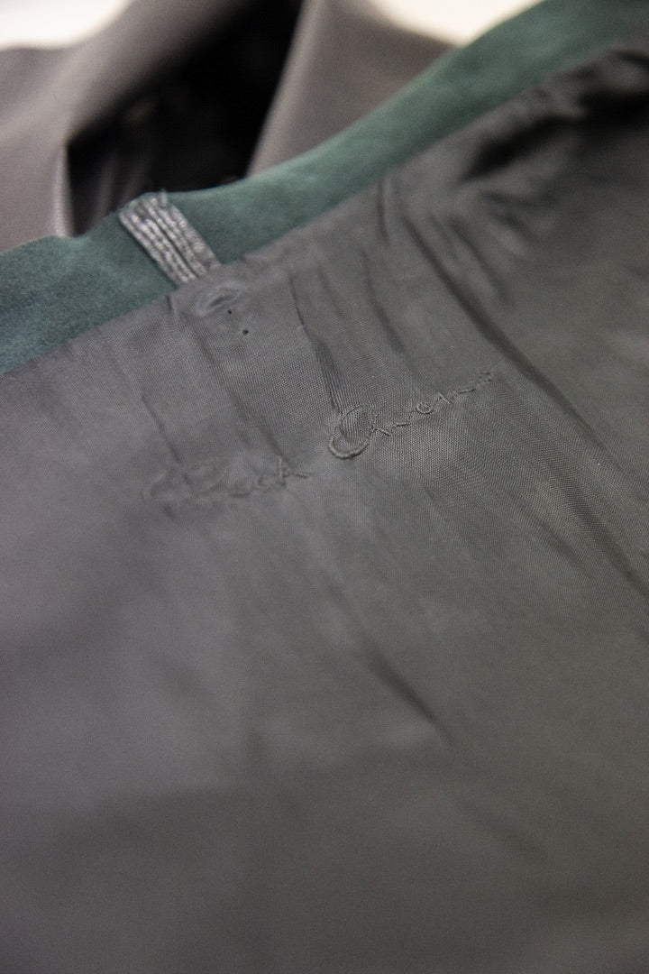 Rick Ownes Waterfall Leather Jacket Black