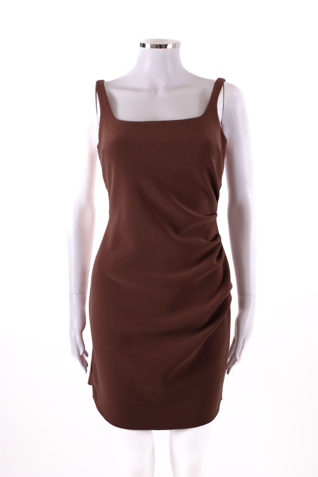 Bec & Bridge Dress Ruched Brown 10