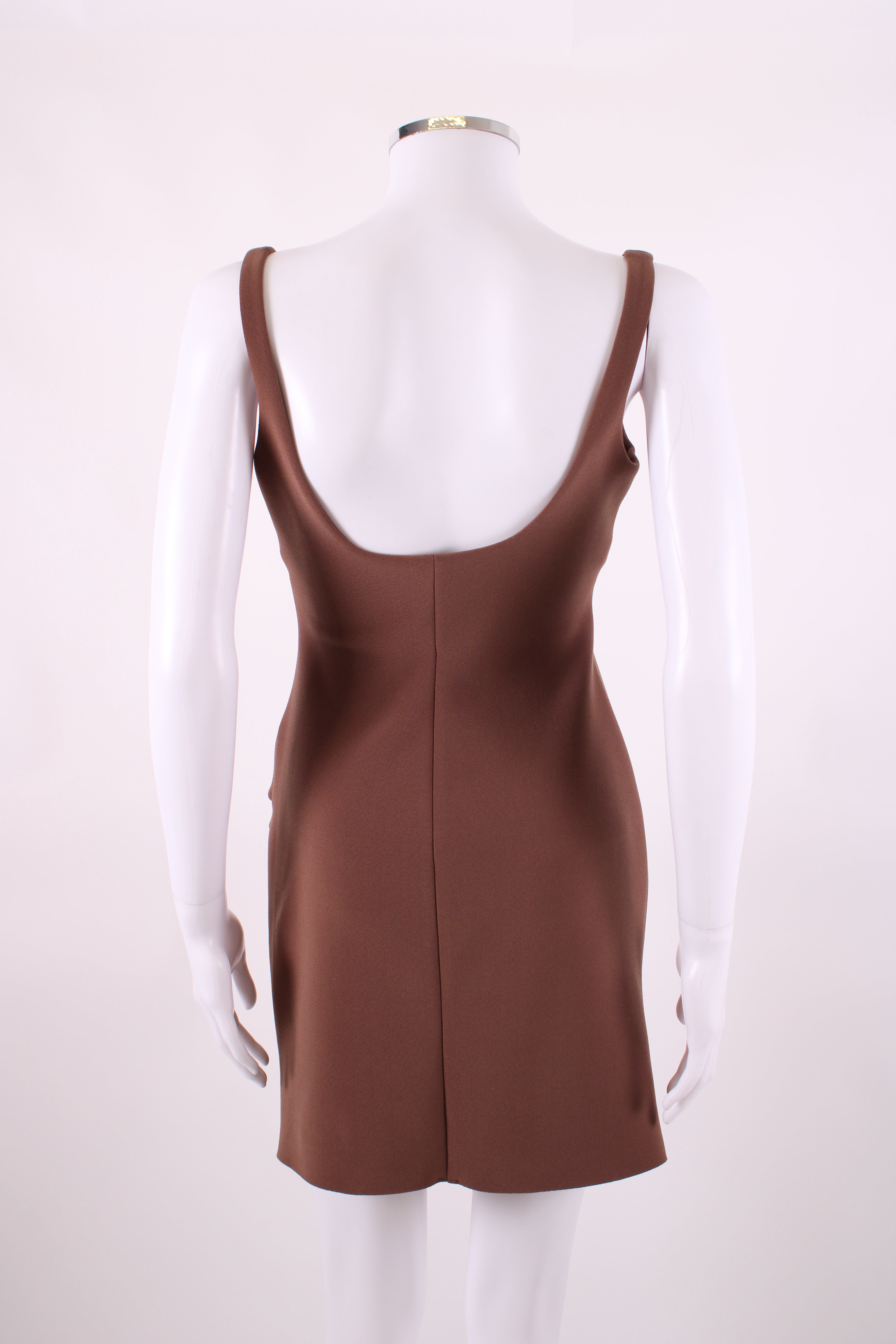 Bec & Bridge Dress Ruched Brown 10
