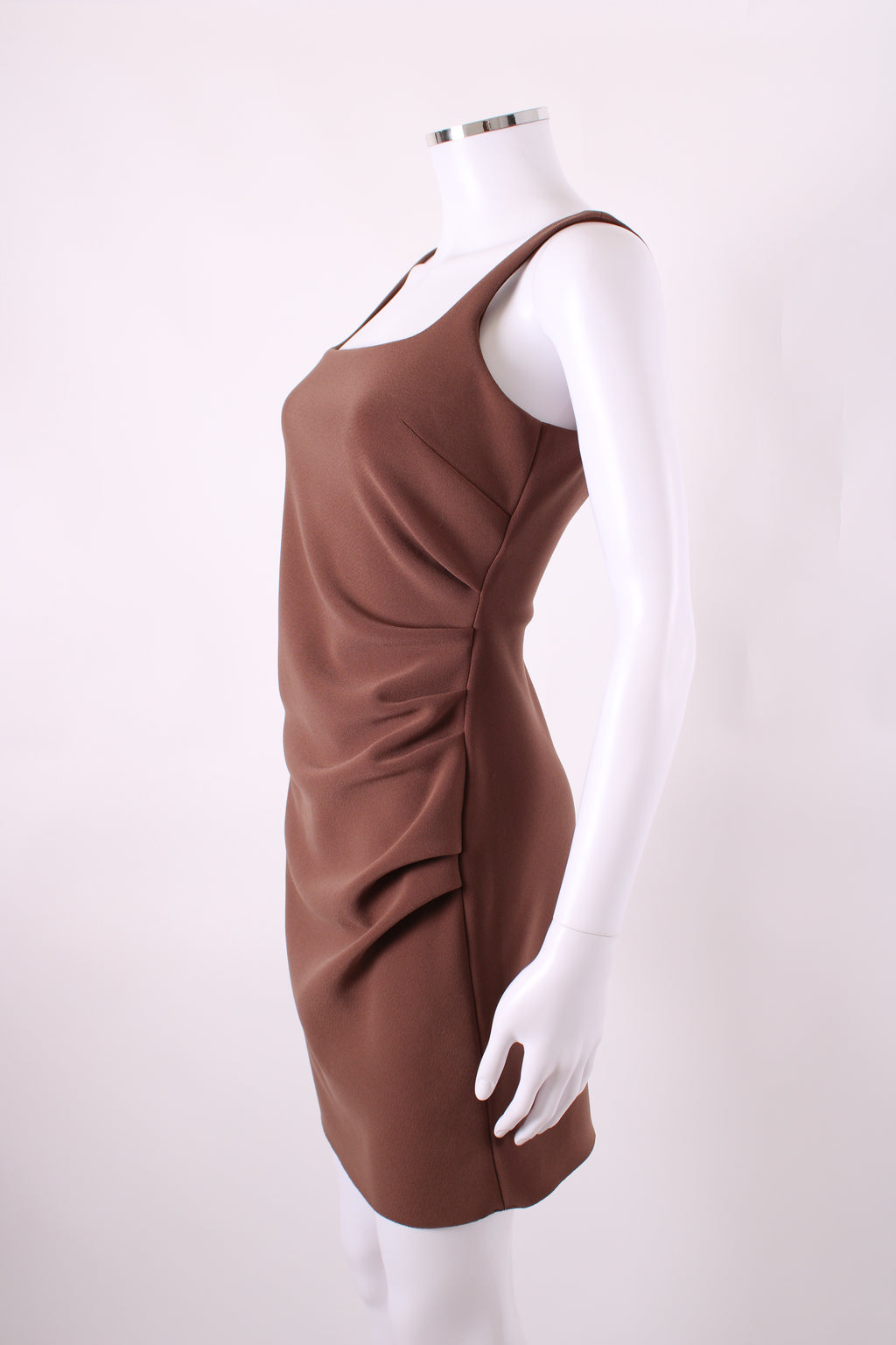 Bec & Bridge Dress Ruched Brown 10