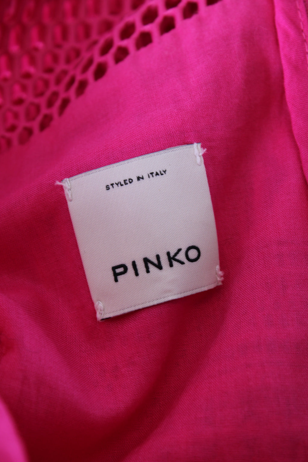 Pinko Mesh fuscia midi pleated dress Fuchsia 8