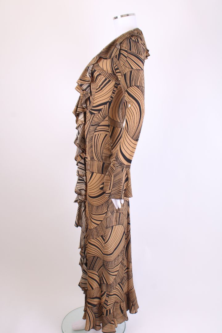 DE LA VALI Dress Gold/ Black 10