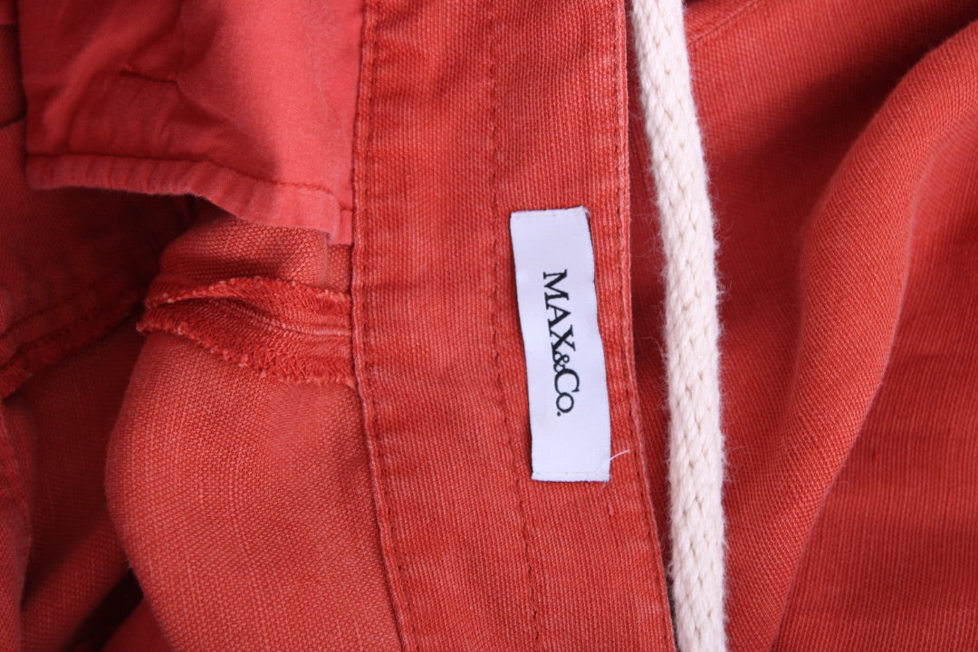 Max & Co Rope Belt Trousers Teracotta 8