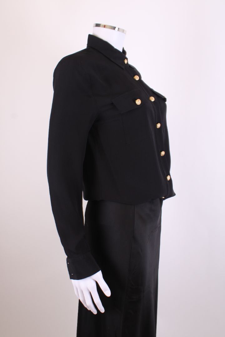 Balmain L/S Button Shirt Black 8