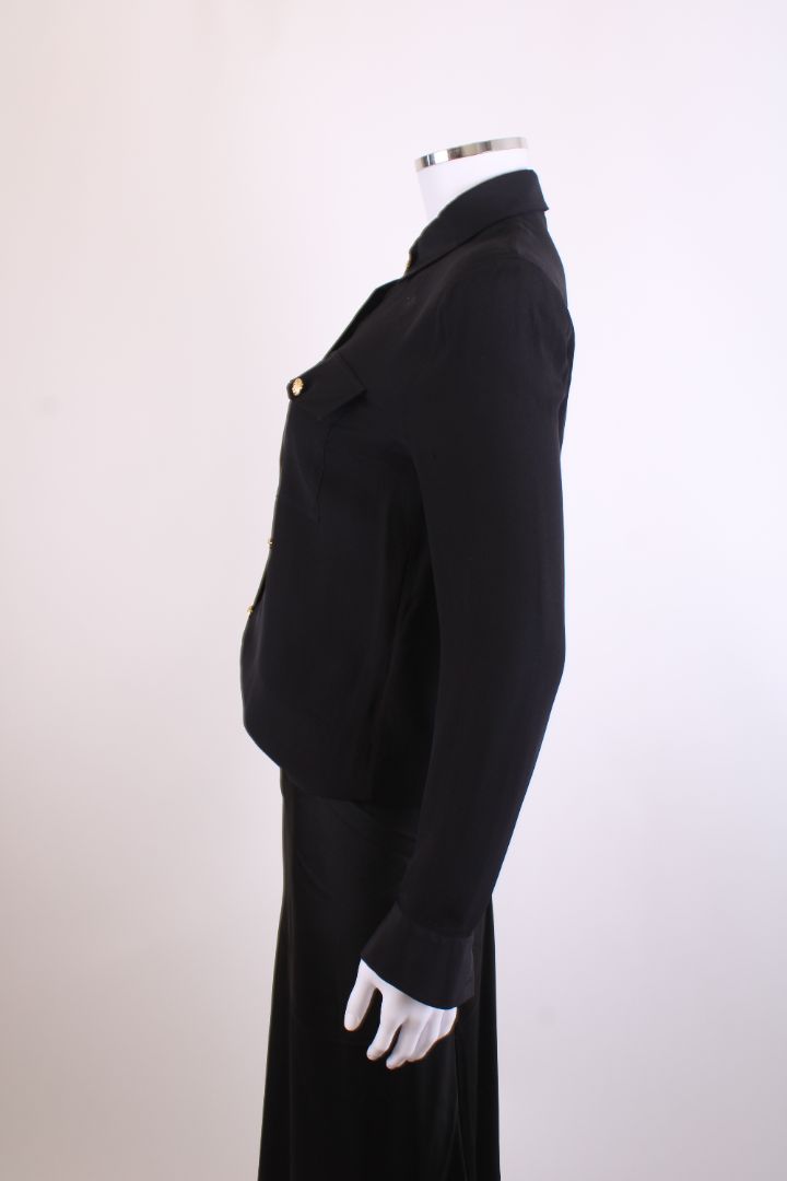 Balmain L/S Button Shirt Black 8