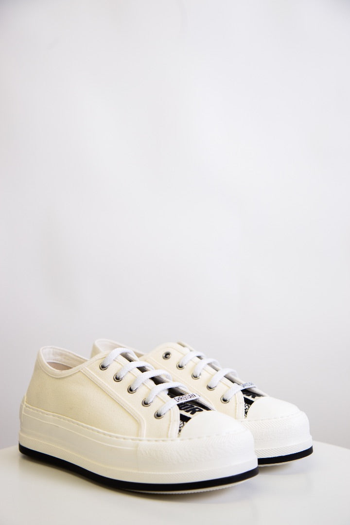 Christian Dior Walk 'N' Dior Platform Trainers Cream/ Black 37