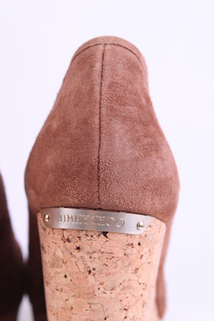 Jimmy Choo Suede wedges Tan 39