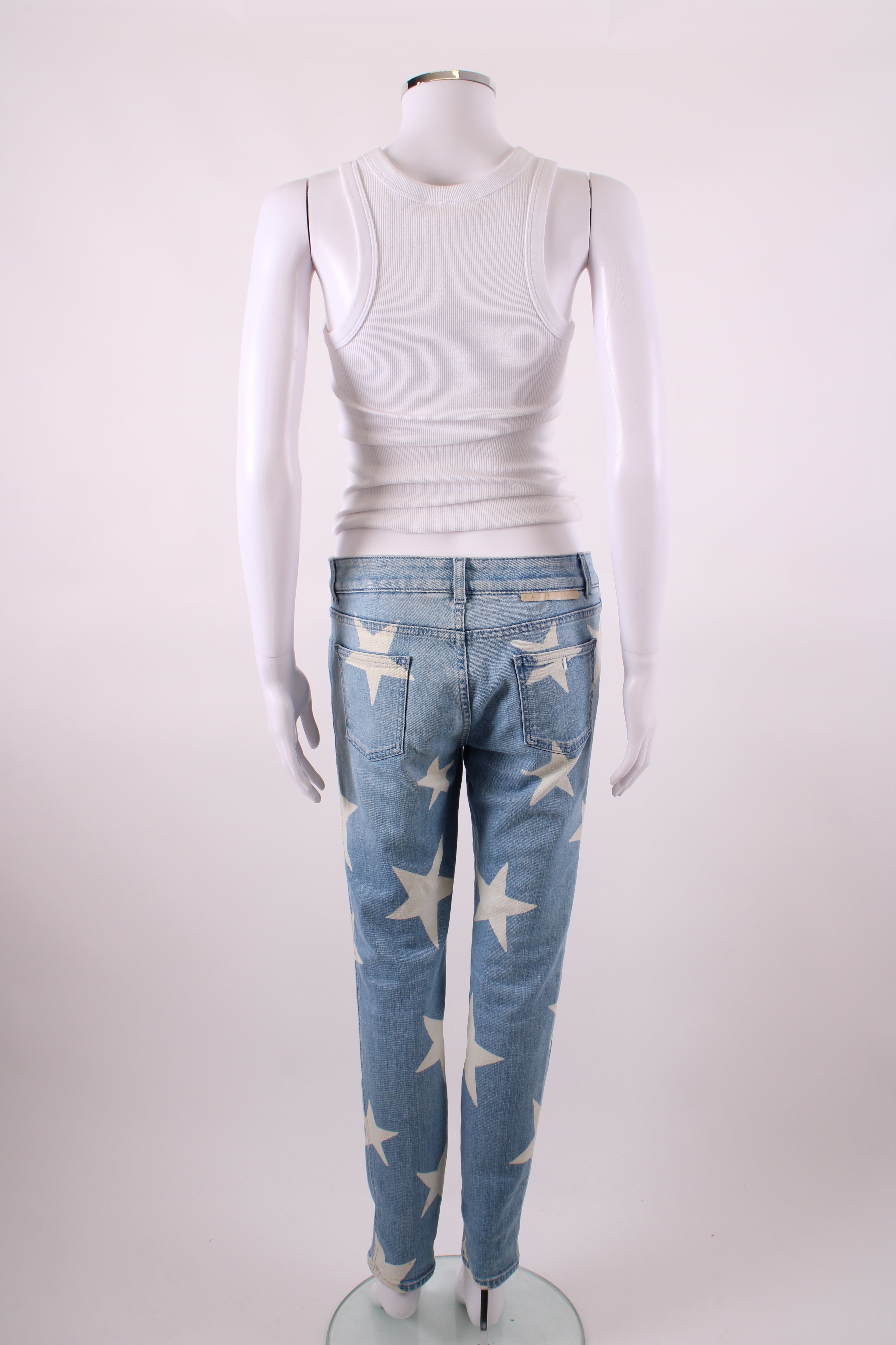Stella McCartney Star Print Jeans Denim/ White 29W