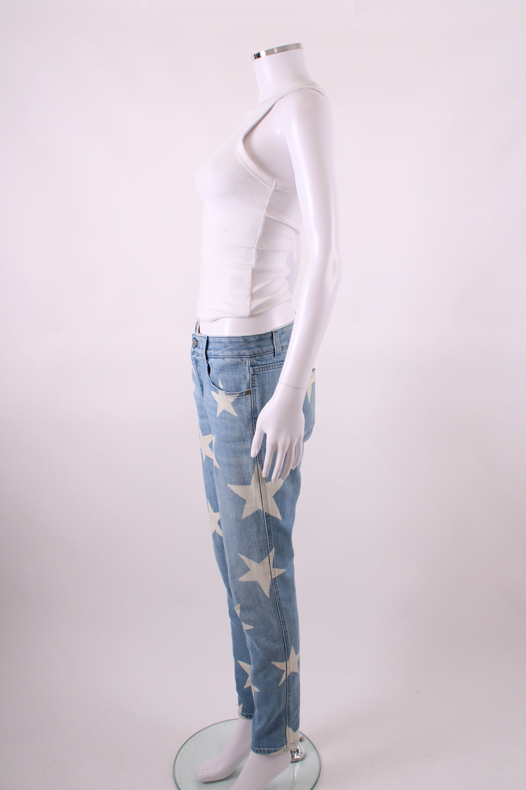 Stella McCartney Star Print Jeans Denim/ White 29W