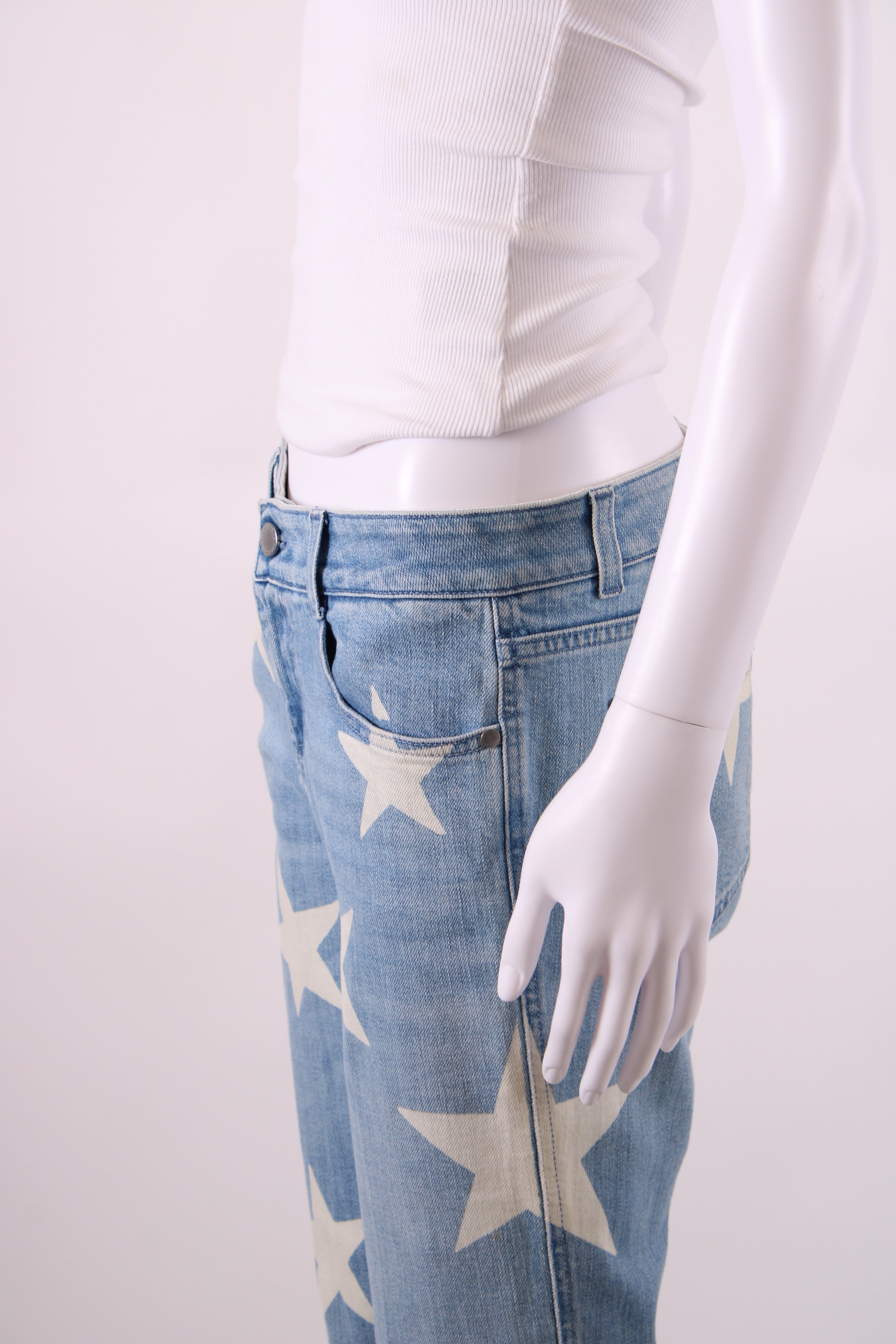 Stella McCartney Star Print Jeans Denim/ White 29W