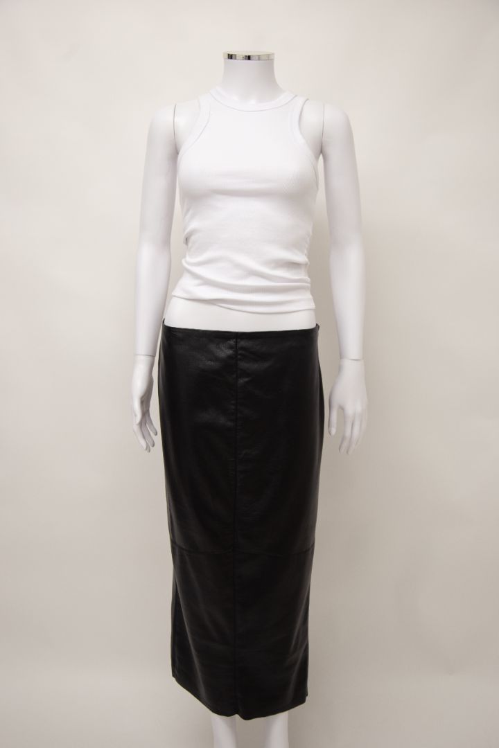 Nanushka Faux Leather Skirt Black M