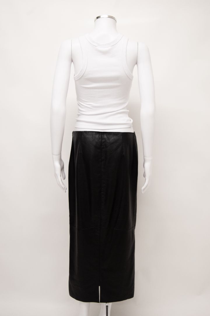 Nanushka Faux Leather Skirt Black M