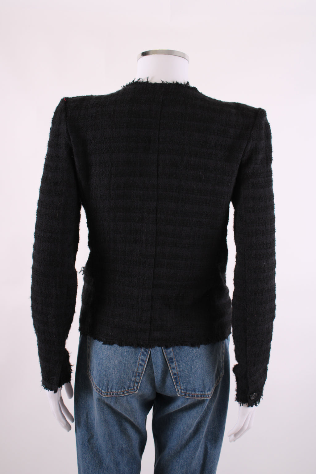 Isabel Marant Etoile Double Breasted Boucle Jacket Black 10