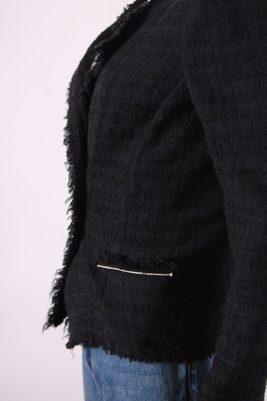 Isabel Marant Etoile Double Breasted Boucle Jacket Black 10