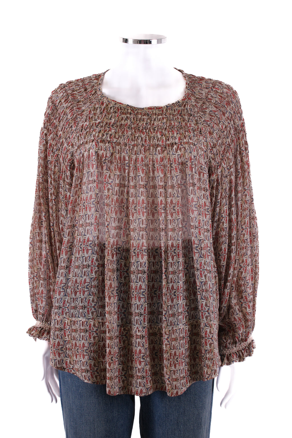 Isabel Marant Top long sleeved Beige patterened M