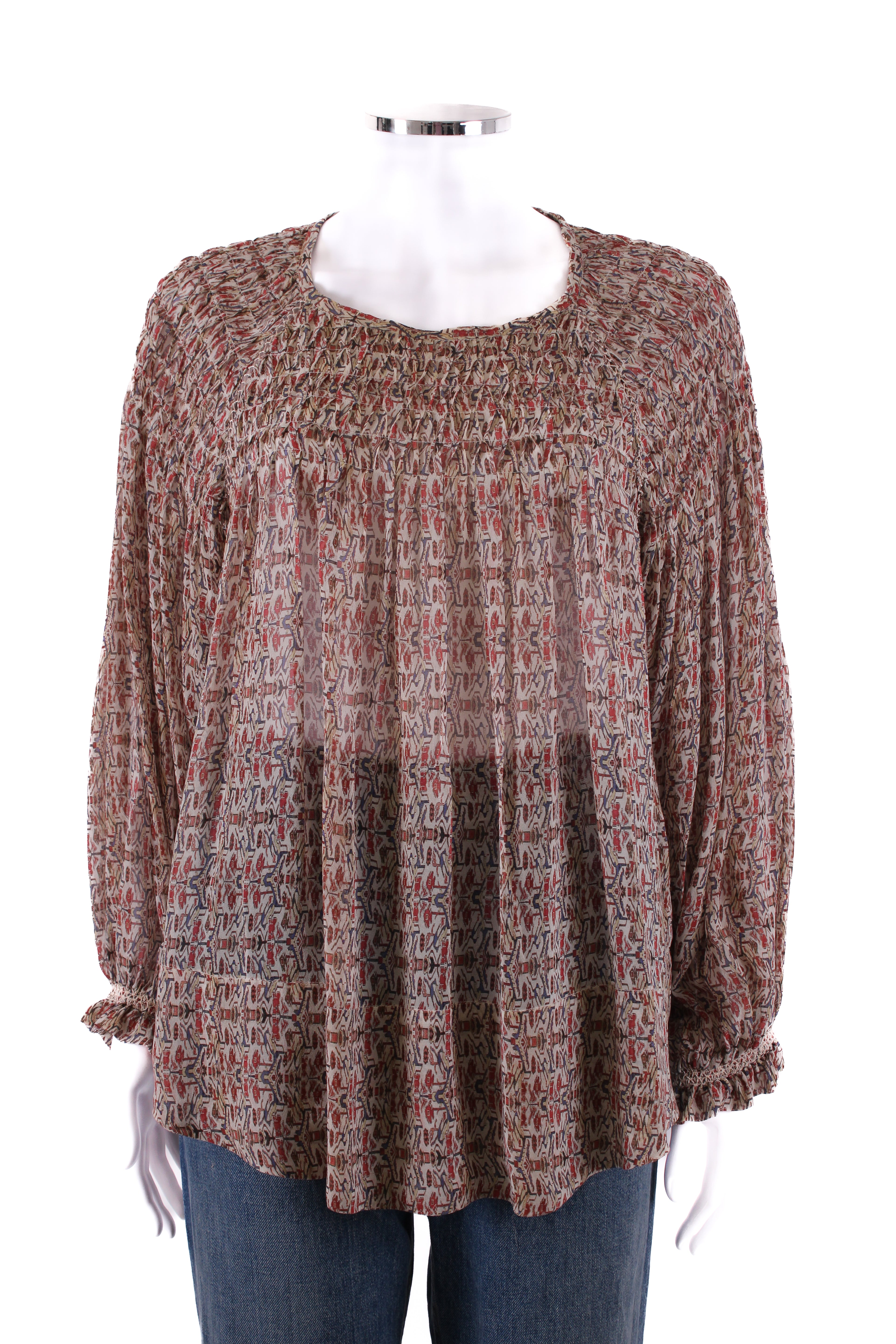 Isabel Marant Top long sleeved Beige patterened M