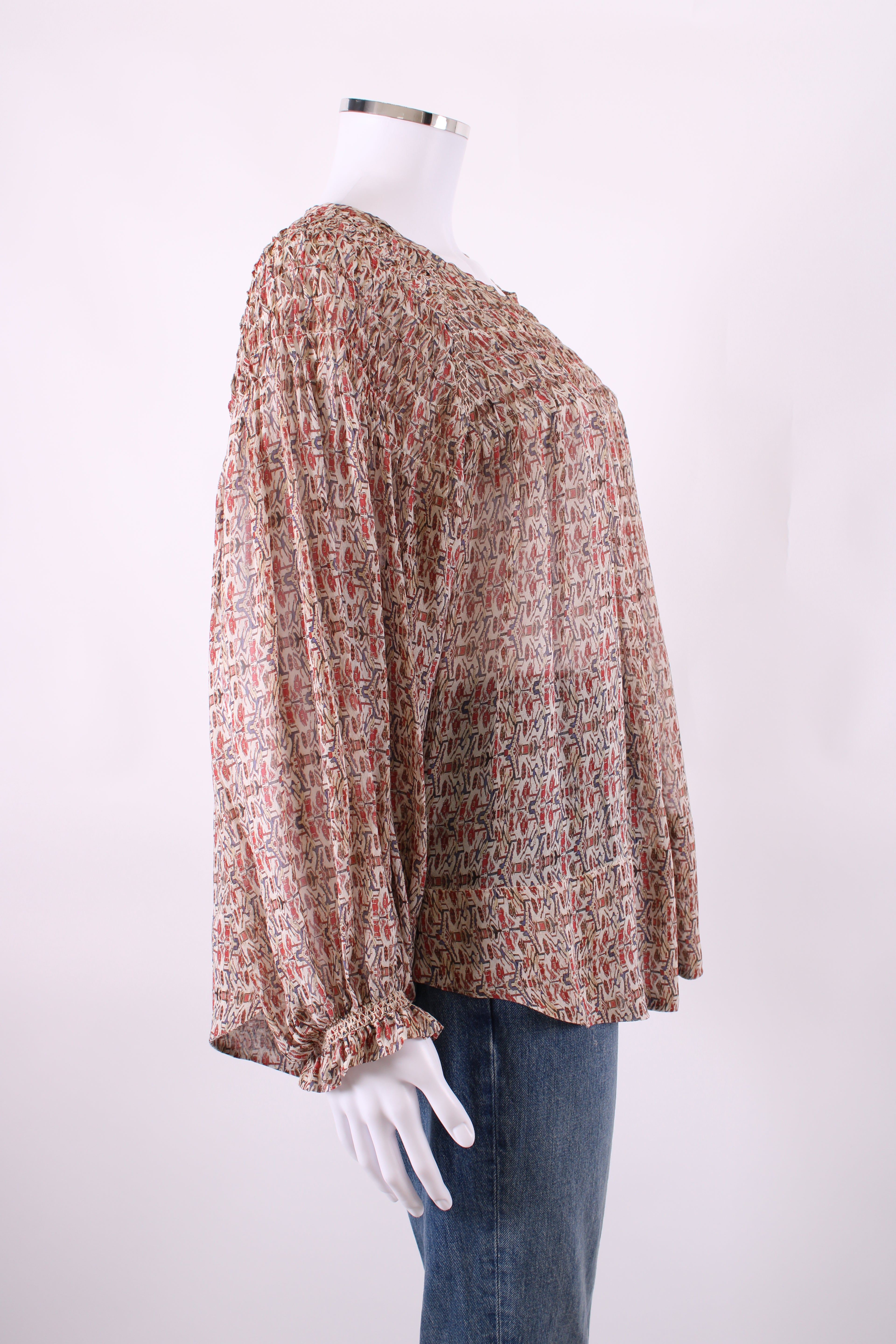 Isabel Marant Top long sleeved Beige patterened M