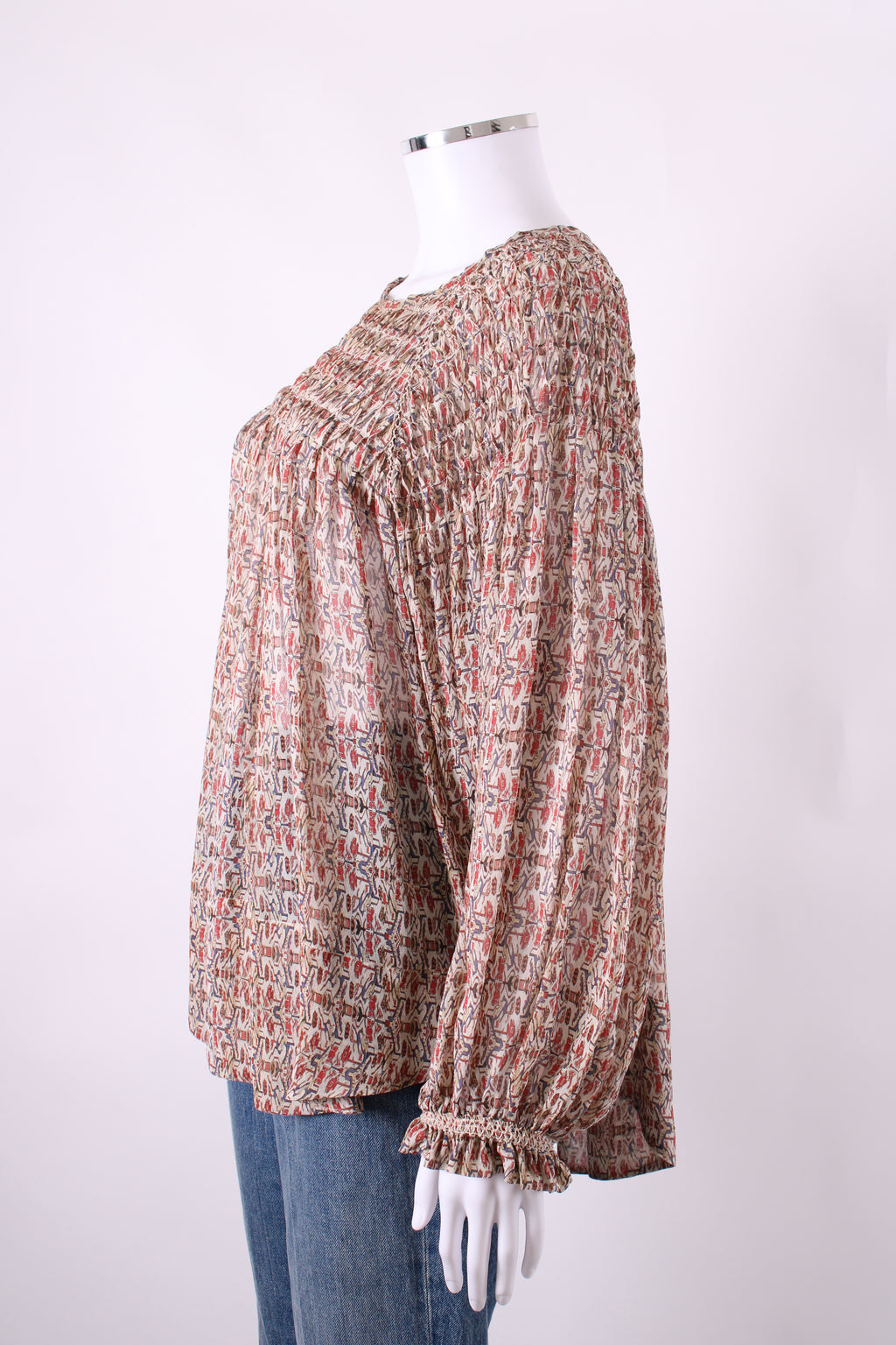 Isabel Marant Top long sleeved Beige patterened M