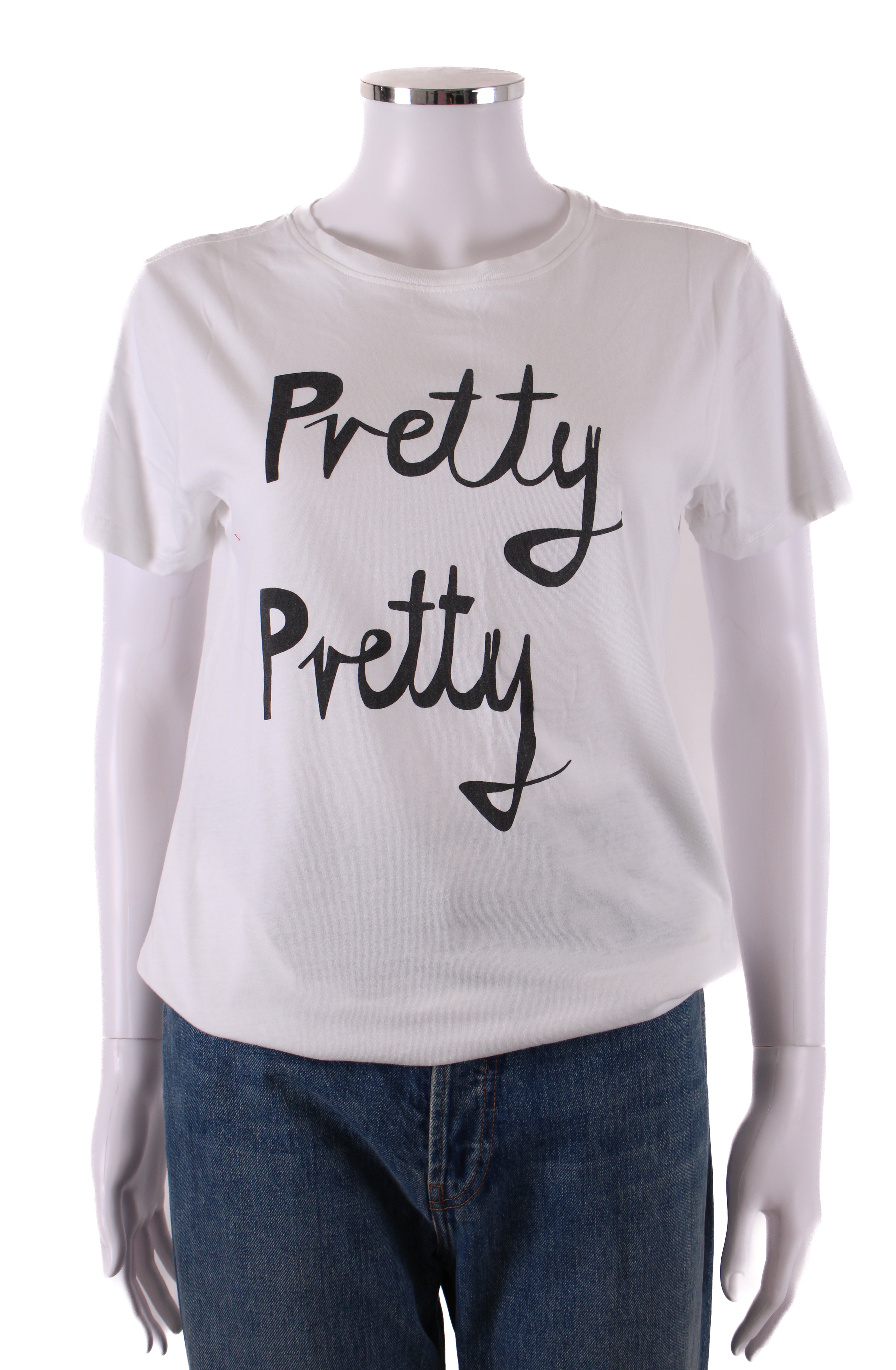 Bella Freud Slogan T-shirt White/ Black M