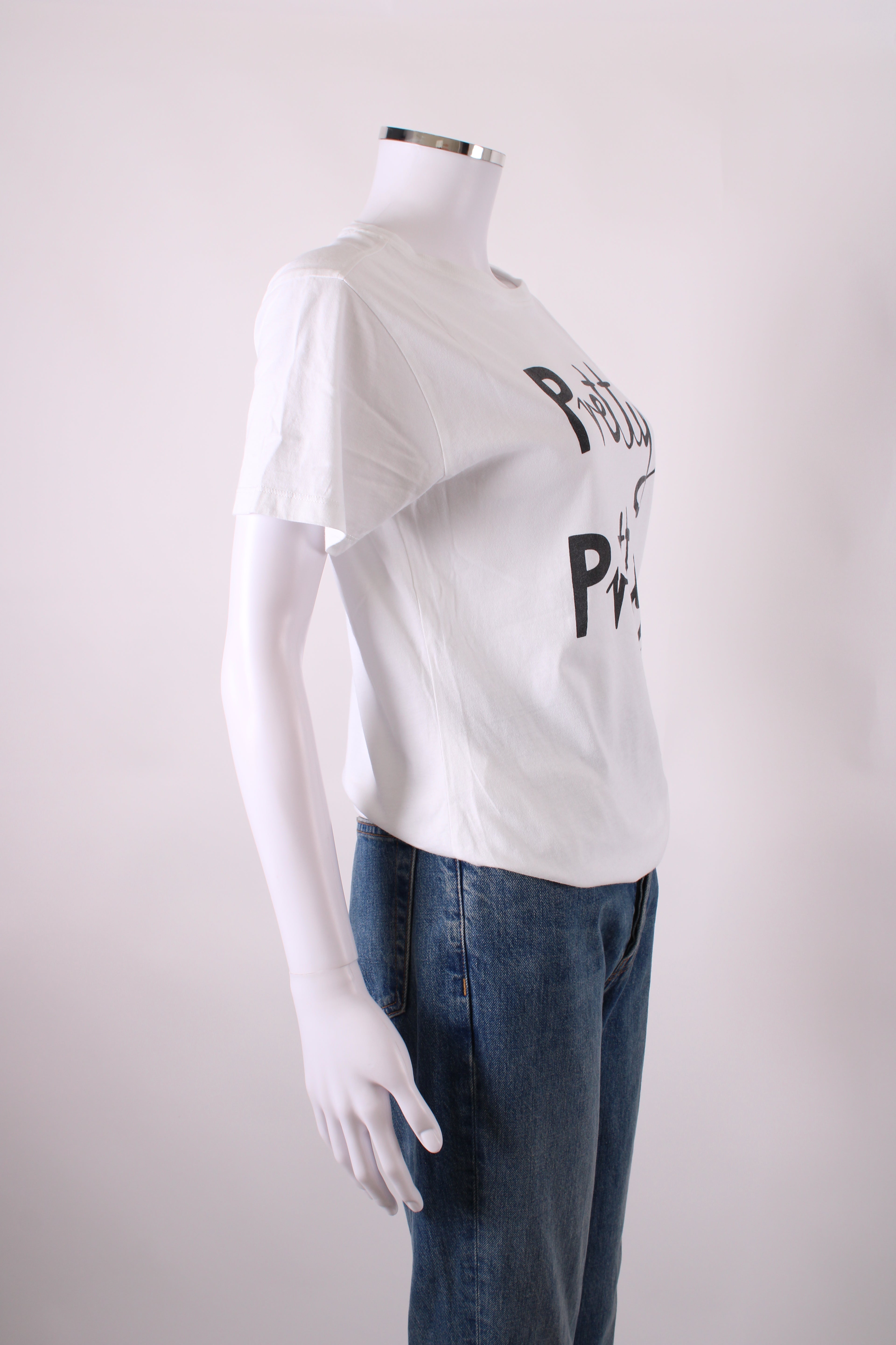 Bella Freud Slogan T-shirt White/ Black M